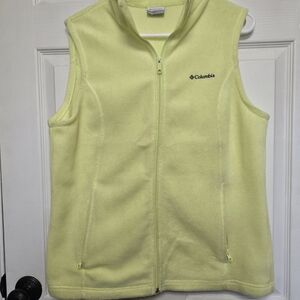 Columbia Yellow Fleece Vest